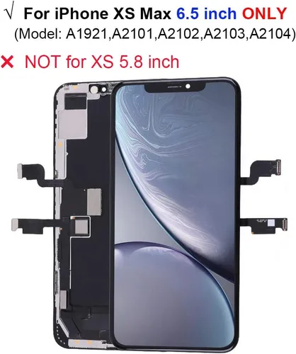 Miniatura 2 de Reemplazo de pantalla OLED suave para iPhone Xs Max de 6.5 pulgadas [no LCD], pantalla táctil 3D, kit de reparación de digitalizador