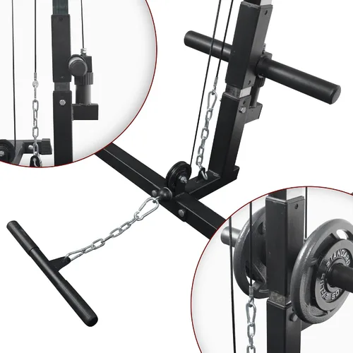 Miniatura 5 de Jaula de potencia con sistema de tracción LAT, equipo de entrenamiento de soporte de potencia de cuerpo completo, estante multifunción