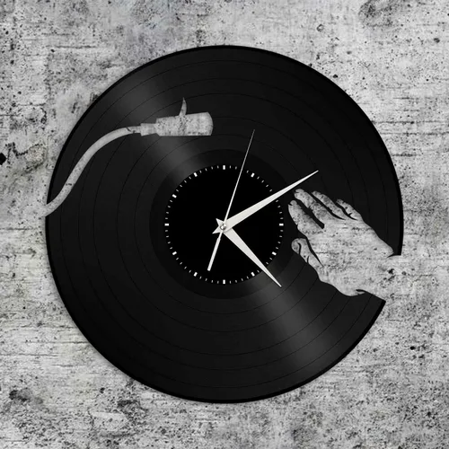 Reloj de pared de vinilo para rascar, diseño único, regalo para amigos, decoración del hogar, diseño vintage, oficina, bar, habitación, decoración