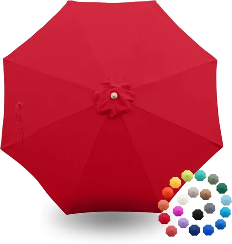Miniatura 23 de Formosa Covers - Toldo de repuesto para sombrilla de patio de 9 pies - Lona superior de 8 varillas - Tela de paraguas con protección UV 300D