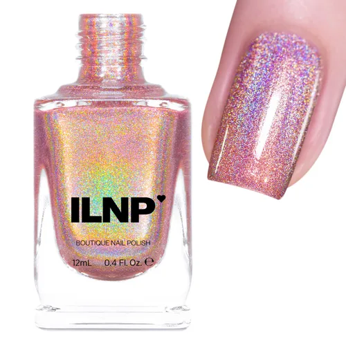 Miniatura 5 de ILNP Elsa - Esmalte de uñas holográfico resplandeciente azul claro helado