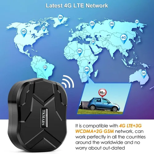 Miniatura 2 de Rastreador GPS 4G para vehículos TK905B 10000mAh batería larga sin suscripción Dispositivo de seguimiento en tiempo real, rastreador magnético