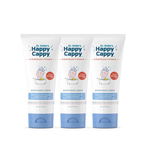 Miniatura 11 de Crema hidratante Happy Cappy – Crema para bebés con tendencia al eccema, loción para piel seca para bebés, niños pequeños y niños, formulada por