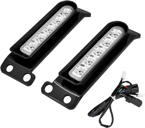 Miniatura 2 de Insertos de soporte para alforjas LED, panel de relleno para luz auxiliar del guardabarros, luces de freno y cola para Harley Electra Glide Road
