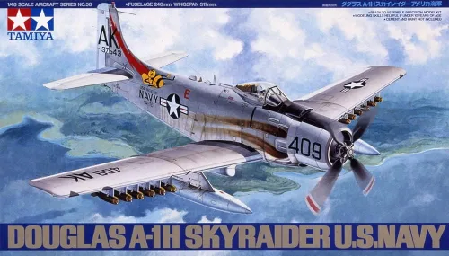 Miniatura 2 de Tamiya Modelos Douglas A-1H Skyraider Kit de modelos, edades 12
