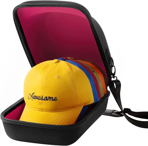 Miniatura 9 de Ozueccr Estuche de viaje para casco duro: almacenamiento para gorras de béisbol con asa de transporte y correa ajustable para el hombro, organizador