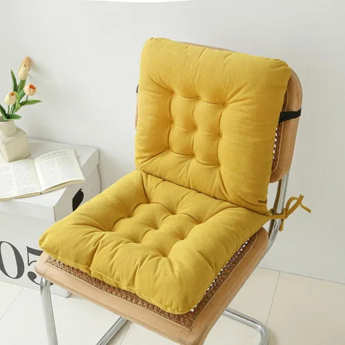 Miniatura 8 de Cojín de asiento de oficina, almohadilla antideslizante con soporte lumbar, ideal para escritorio, juegos, banco o sentarse en el suelo