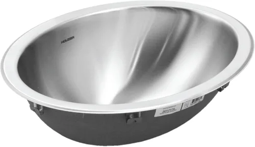 Miniatura 2 de OPUS Lavatory tazón ovalado, 6 en Deep 18 Ga, anidadas Bulk Pack