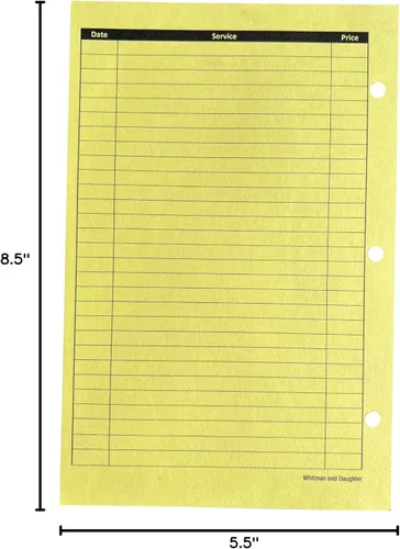 Miniatura 5 de Tarjetas amarillas para estilista, libro de registro de clientes (100 por paquete, 5.5 x 8.5 pulgadas), libro de registro para tarjetas de perfil