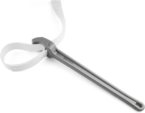 Miniatura 7 de DURATECH Llave de correa de 12 pulgadas, llaves de tubo de correa de nailon ajustables, llave de abridor de correa de filtro de aceite Gris