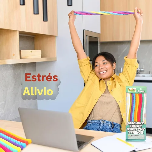 Miniatura 5 de Juguetes sensoriales para niños con autismo – Juguetes sensoriales elásticos texturizados para el estrés – Juguetes sensoriales con necesidades