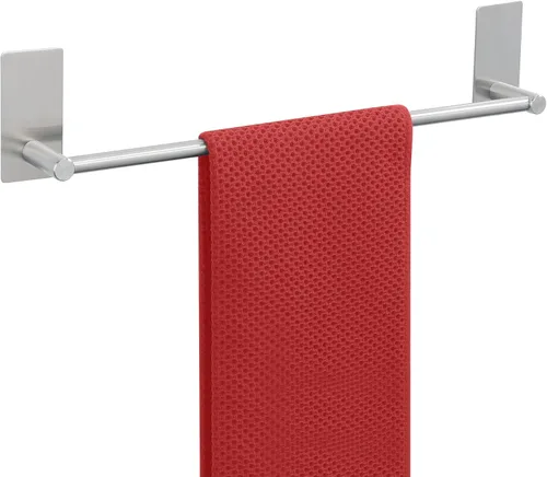 Miniatura 13 de Alise Toalleros para baño, barra para toallas adhesiva de acero inoxidable SUS 304 de 12 pulgadas sin taladro, toallero negro mate de fuerte