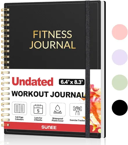 Miniatura 10 de Diario de Fitness y Planificador de Entrenamiento para Mujeres y Hombres, A4 (21.6 cm x 27.9 cm) Diario de Entrenamiento y Libro de Planificación