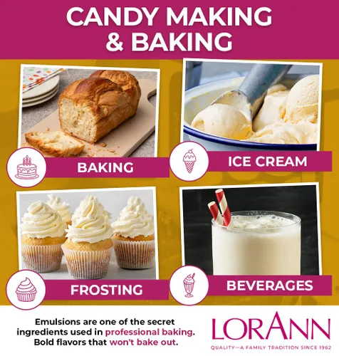 Miniatura 5 de LorAnn Emulsión de mantequilla y vainilla para panadería, 1 galón