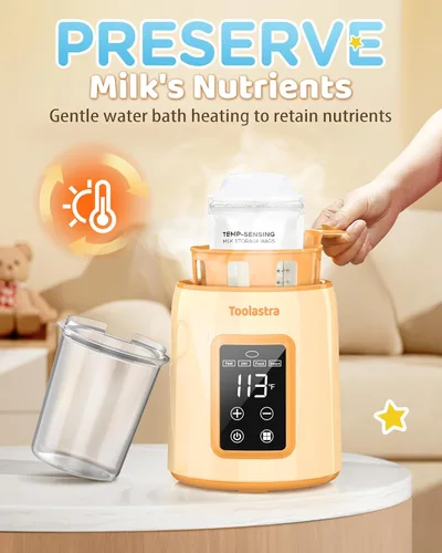 Miniatura 3 de Calentador de biberones, calentamiento más rápido para todos los biberones con control preciso de temperatura, tecnología de baño de agua y apagado