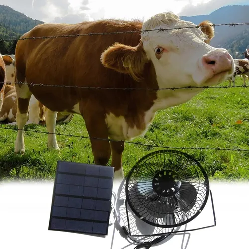 Miniatura 8 de Ventilador de escape solar de 5 W para ventilador de cobertizo, kit de ventilador solar impermeable para gallinero, casas de mascotas y ventanas
