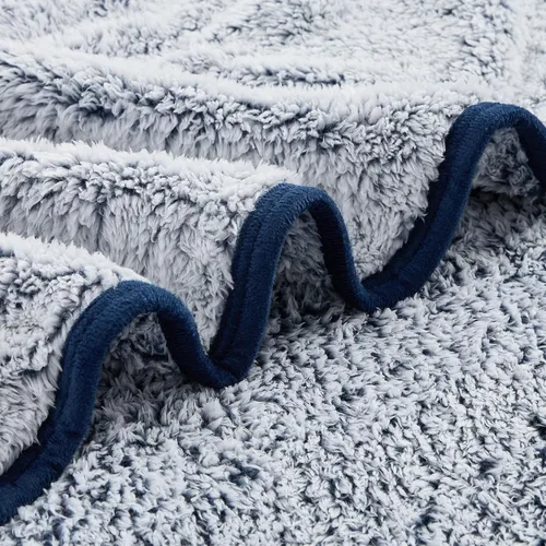 Miniatura 4 de EMME Manta de Tiro Sherpa Suave de Forro Polar Reversible Mullida Afelpada, Funda de Manta Bohemia Decorativa Cálida Ligera para Sofá, Sillón