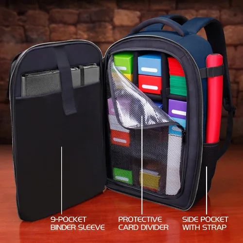 Miniatura 2 de ENHANCE Mochila MTG para almacenamiento de tarjetas TCG, mochila TCG para cajas de cubierta, tarjetas con funda, tapetes de juego, accesorios MTG