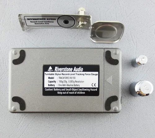 Miniatura 6 de Medidor de presión de fuerza de seguimiento de lápiz giratorio de nivel de registro de precisión, 3.53 oz, resolución de 0.00 oz (plata)