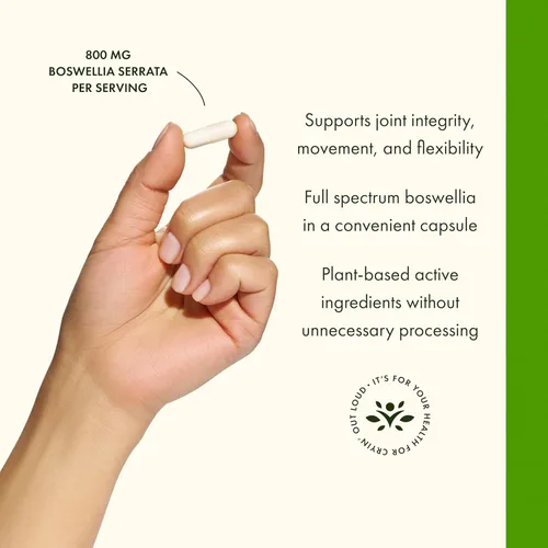 Miniatura 4 de Swanson Boswellia de doble fuerza - Hierba ayurvédica para flexibilidad articular y apoyo de movilidad - Resina Boswellia Serrata