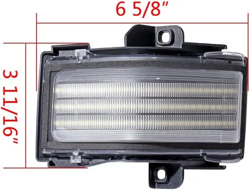 Miniatura 3 de Compatible con Ford Super Duty 2017-2022 2023 F250 F350 F450 F550 2X luz de señal de giro para espejo lateral de circulación diurna DRL lámpara