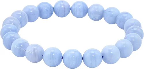 Miniatura 395 de Amazing Gemstone Pulsera de cristal para mujeres y hombres, pulsera de cristal curativo de protección, pulsera elástica con cuentas de piedras