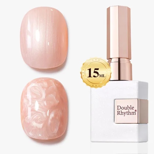 Miniatura 63 de Double Rhythm Esmalte de gel con purpurina de nieve de 0.5 fl oz, color holográfico reflectante para arte de uñas, salón de manicura y bricolaje