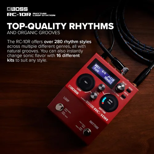 Miniatura 5 de BOSS RC-10R Rhythm Loop Station Bucle basado en canciones y ritmos dinámicos en un espacio pequeño 280 estilos preestablecidos 16 kits