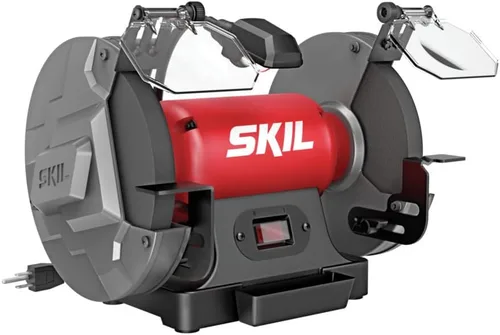 Miniatura 7 de SKIL Amoladora de banco de 3.0 amperios y 8 pulgadas con bandeja de refrigeración de agua incorporada y luz de trabajo LED - BI9502-00