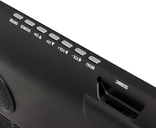 Miniatura 6 de Trexonic Televisor LED portátil recargable de 14 pulgadas 720p con HDMI, SD/MMC, USB, VGA, entrada/salida AV y sintonizador digital incorporado