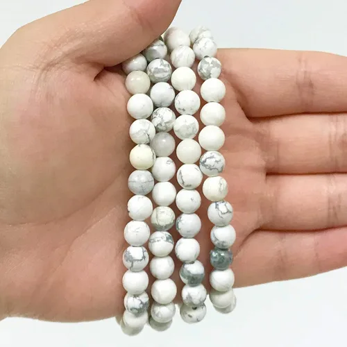 Miniatura 369 de Gem Avenue Handmade Round Bead Stretch Bracelet Unisex Natural Stone Beaded Jewelry for Men & Women, Elastic Wristband for Daily Wear