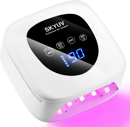 Lámpara de uñas recargable LED UV, secadora de uñas inalámbrica para esmalte de gel, lámpara de uñas UV con 4 ajustes de temporizador y pantalla