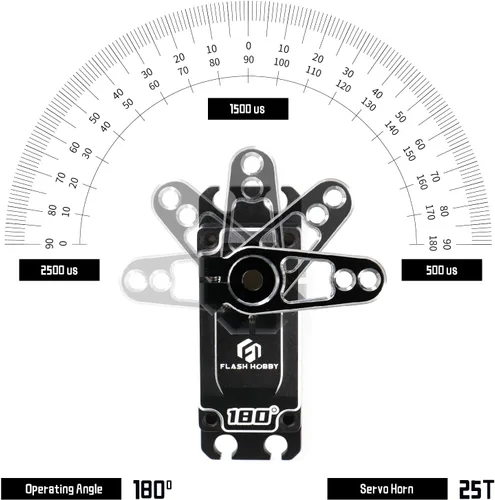Miniatura 4 de Servo sin núcleo de 83.8 lbs, servo de alto par de torsión de 8.4 V, engranaje de metal completo servo RC con IP67 impermeable y soporte magnético