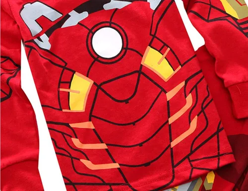 Miniatura 3 de Sidney Ironman Pjs Pants - Juego de pijama (2 piezas, talla 2-7 años), color rojo