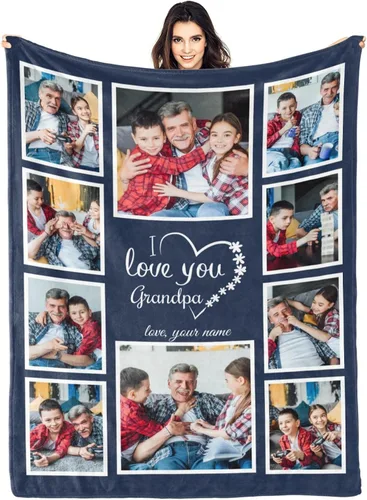 Miniatura 29 de Regalos para hija, mantas personalizadas con fotos, mejor manta para hija, manta personalizada con foto de niños, mantas personalizadas con collage