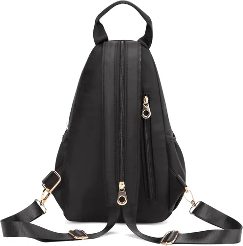 Miniatura 7 de EVANCARY Bolso bandolera pequeño para mujer, resistente al agua, mini mochila cruzada con bolsillo antirrobo, bolsa de hombro convertible