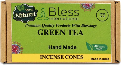 Miniatura 73 de Bless International Conos de incienso 100% naturales de lavanda hechos a mano, sumergidos a mano, libres de químicos orgánicos para purificación