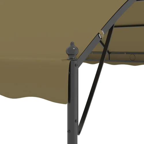 Miniatura 4 de Gazebo de 10 x 12, cenador para exteriores, kiosco de 13.1 x 9.8 x 8.5 pies, color gris pardo, 0.6 oz/ft² adecuado para exteriores, jardín, camping