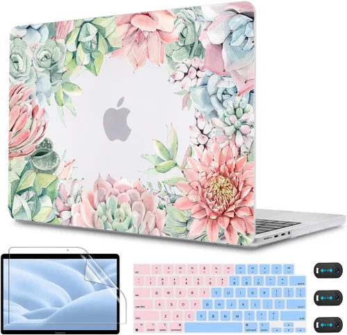 Miniatura 12 de CISSOOK Funda compatible con MacBook Pro de 16 pulgadas 2025 2024 2023 2022 2021 versión A3403 A3186 A2991 A2780 A2485, carcasa rígida para MacBook