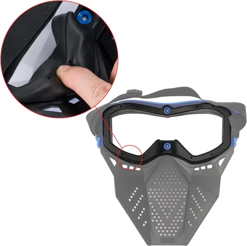 Miniatura 5 de Máscara táctica compatible con Nerf Rival, Apolo, Zeus, Khaos, Atlas, Artemis Blasters Rival Mask (2)