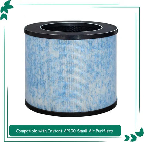 Miniatura 2 de Repuesto de filtro F100, compatible con el purificador de aire pequeño Instant® AP100, filtro HEPA verdadero de grado H13 con revestimiento