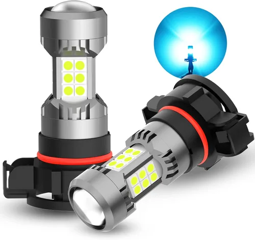 Miniatura 13 de Phinlion Bombillas LED antiniebla H10, 3200 lúmenes color azul hielo, súper brillantes PY20D 9145, focos antiniebla de repuesto para coches