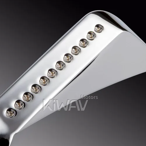 Miniatura 5 de KiWAV Señales de giro LED de aluminio estilo hacha compatibles con rosca Harley-Davidson de 5/16 pulgadas