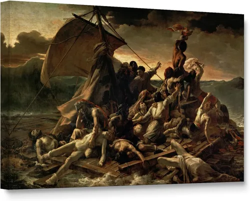 Miniatura 24 de Niwo ART - Bandera, serie de pinturas más famosas del mundo, lienzo para pared, decoración del hogar, envoltura de galería, estirado, enmarcado