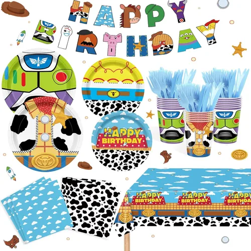 Miniatura 7 de Suministros de fiesta de carreras de llamas, decoraciones de cumpleaños para niños y niños de 20 invitados