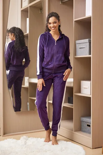 Miniatura 2 de Gary Com Conjunto de 2 piezas de sudadera con forro polar para mujer, sudadera de manga larga con capucha y pantalones deportivos cálidos