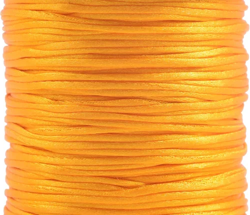 Miniatura 111 de KONMAY 80 Yardas 1.0mm Cordón Rattail de Nylon Satén Seda Trim Hilo para Cuentas para Nudos Chinos, Kumihimo, Trabajo con Cuentas, Macramé, 2-Azul