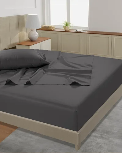 Miniatura 5 de LANE LINEN - Sábanas tamaño Split King para cama ajustable, 450 hilos, 100% algodón, 2 sábanas bajeras individuales XL, con bolsillo profundo, 02