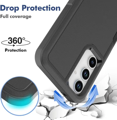 Miniatura 198 de Jeylly Compatible con Samsung Galaxy A22 5G Funda, Funda Samsung A22 5G con 2pcs protectores de pantalla de vidrio templado
