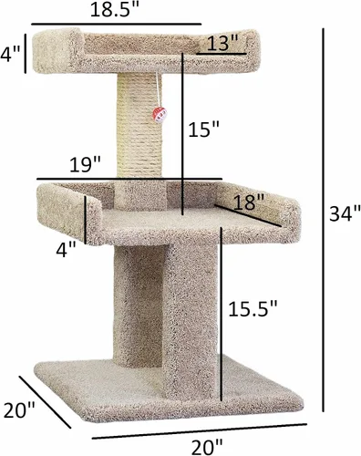 Miniatura 4 de New Cat Condos Percha espaciosa para gatos grandes